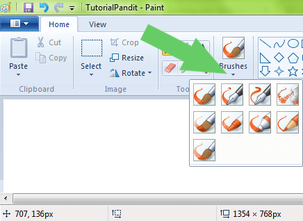selecting-brush-tool-in-ms-paint