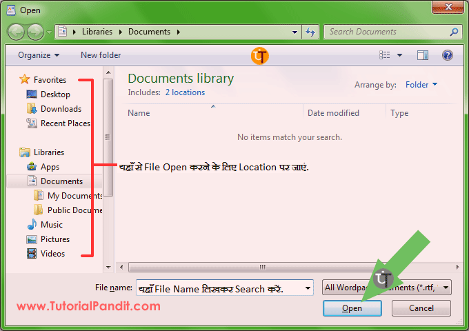 WordPad-Open-Dialog-Box