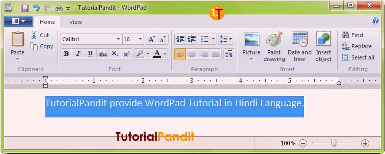 WordPad-Window-Showing-Selected-Words