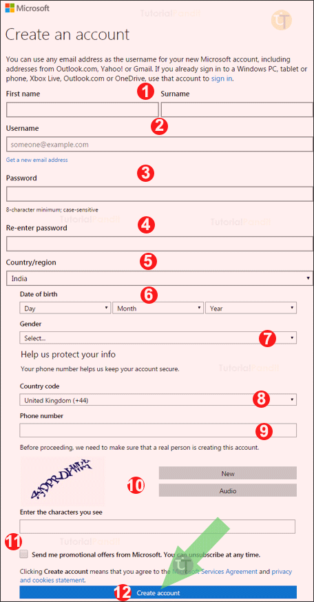 microsoft-account-sign-up-form