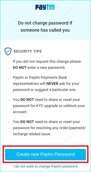 Paytm Security Tips in Hindi
