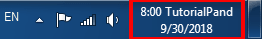 Custom Name on Taskbar Clock