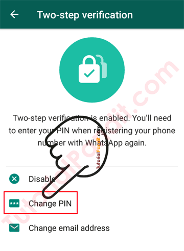 Change Two-Step Verification PIN