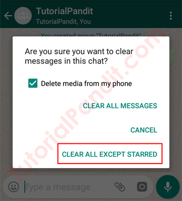 Deleting Messages from Group Except Starred