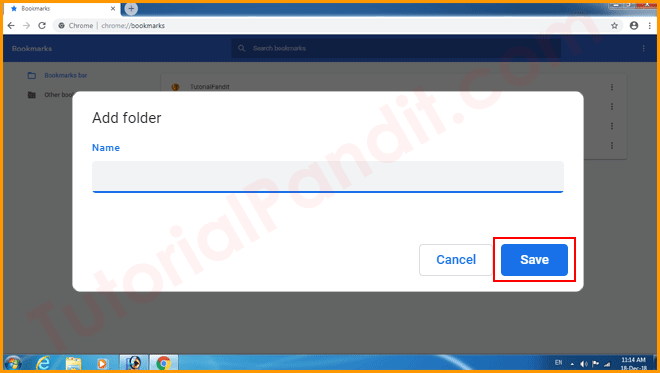 Add New Folder Name and Save in Chrome Browser in Hindi