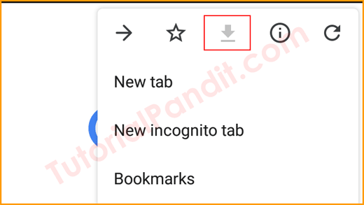Tap on Download Button to Save Webpage in Android in Hindi