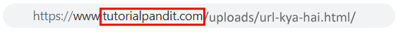 URL Part Domain Name