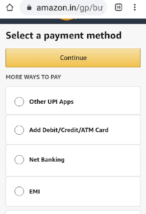 Amazon Payment Methods