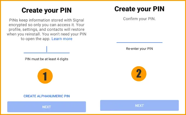 Create Your Signal PIN