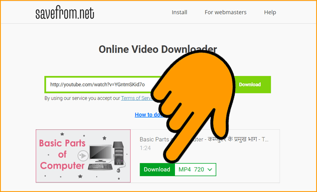 Choose Video Quality and Download