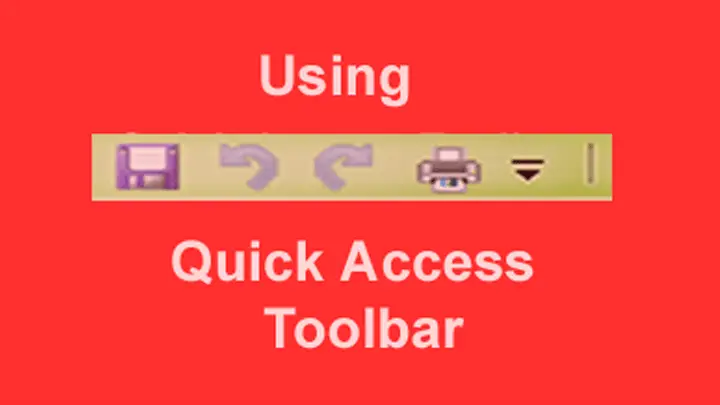 Quick Access Toolbar in Hindi