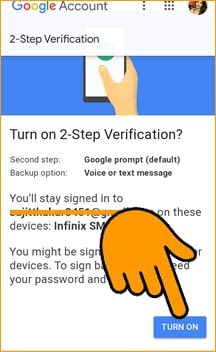 Gmail 2 Step Verification Turn On 2FA