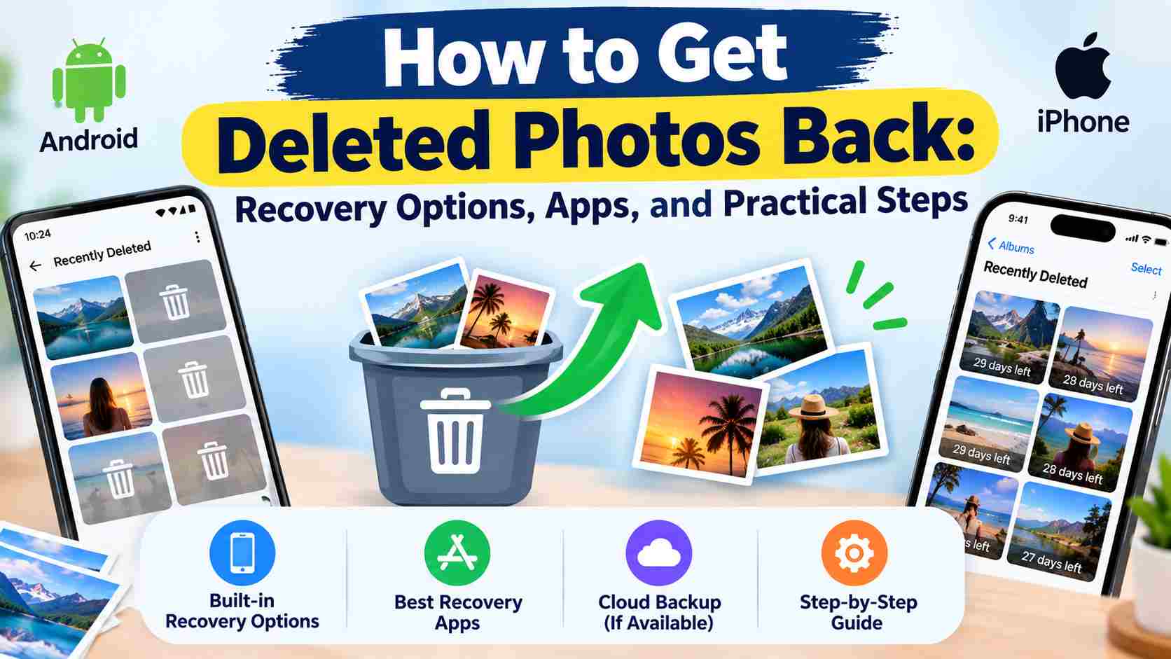 How to Get Deleted Photos Back: Recovery Options, Apps, and Practical Steps