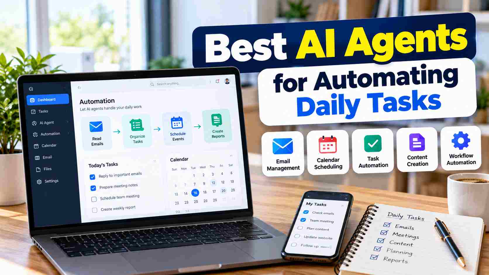 Best AI Agents for Automating Daily TasksBest AI Agents for Automating Daily Tasks