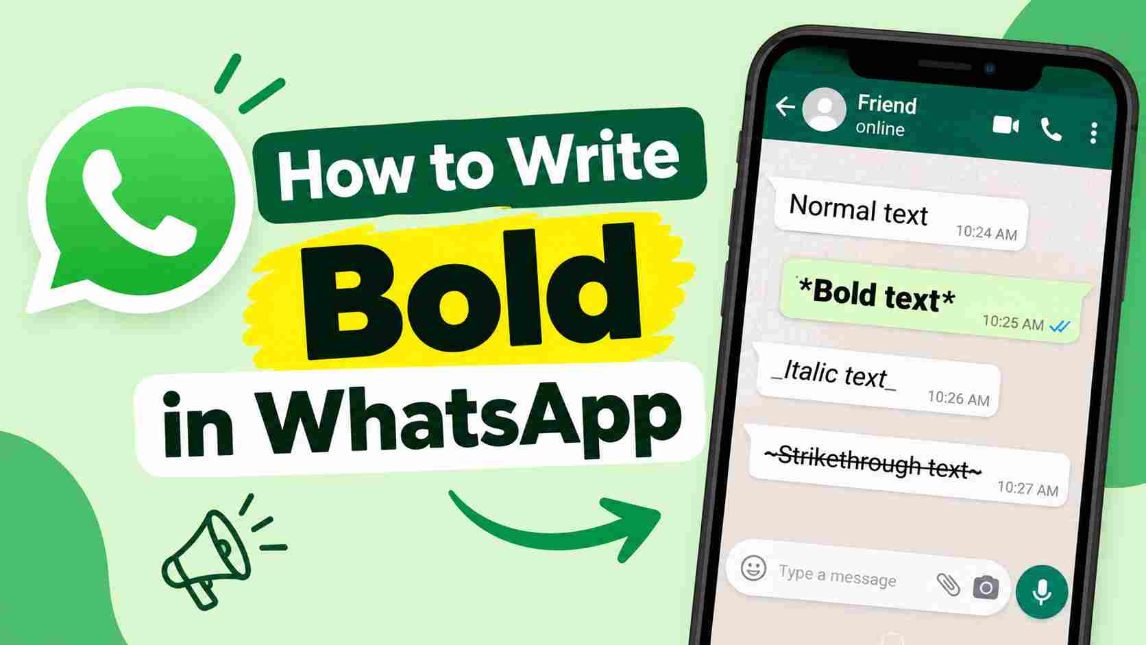 How to Write Bold in WhatsApp